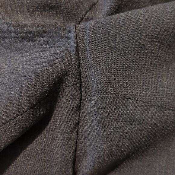 Talbot's Vintage Blue Gray Elastic Back Side Zip Wool Pant Plus Sz 12W - Picture 9 of 12